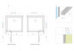 Front cabins prysznicowej walk-in Radaway Modo New Black IV, 120x200cm, glass transparent, profil black