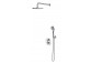 Thermostatic Shower set Omnires Y, wall mounted, 2 wyjścia wody, black mat