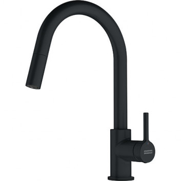 Kitchen faucet Franke Lina, standing, height 360mm, pull-out spray, black mat