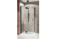 Corner shower cabin symmetric Radaway Essenza New Black PTJ 100x100 door left, profil black, glass transparent- sanitbuy.pl