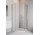 Corner shower cabin asymmetric Radaway Essenza New PTJ 80 Z x 100 S, door right, profil chrome, glass transparent