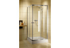 Square shower cabin Radaway Classic C, 90x90cm, rozsuwana, glass fabric, profil chrome