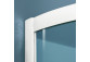 Square shower cabin Radaway Classic C, 90x90cm, rozsuwana, graphite glass, white profile