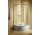 Semicircular shower cabin Radaway Classic A 1700, 90x90cm, rozsuwana, glass brązowe, white profile