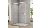Door shower Sanswiss Cadura CAS2, 150x200cm, left, sliding, glass transparent, white profile