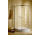 Semicircular shower cabin Radaway Classic A, 80x80cm, rozsuwana, glass transparent, white profile