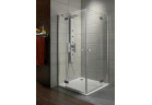 Rectangular shower cabin Radaway Almatea KDD, 100L × 80P cm, graphite glass, profil chrome