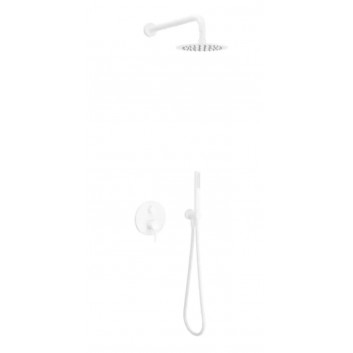 Set prysznicowo-wannowy Excellent Glad, concealed, 2 wyjścia wody, overhead shower slim 200x200mm, chrome