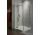 Square shower cabin Radaway Almatea KDD, 100L × 100P cm, glass intimato, profil chrome