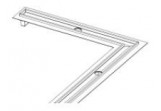 Drainage gutter TECE drainline elbow with sealing 900x900 mm