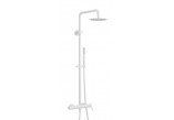 Shower set Excellent Pi, wall mounted, 2 wyjścia wody, overhead shower round 200mm, white