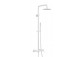 Shower set Excellent Pi, wall mounted, 2 wyjścia wody, overhead shower round 200mm, white