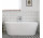 PYTAJ O RABAT ! Bathtub freestanding Massi Wall, 170x80x58 cm, without overflow, white