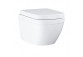 Wall-hung wc Grohe Euro Ceramic, 49x37cm, bezkołnierzowa with soft-close WC seat, alpine white