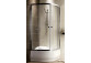 Semicircular shower cabin Radaway Premium A 1900, 80x80cm, rozsuwana, glass satin, profil chrome