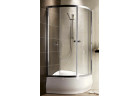 Semicircular shower cabin Radaway Premium A 1700, 80x80cm, rozsuwana, graphite glass, profil chrome
