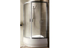 Semicircular shower cabin Radaway Premium Plus A 1700, 80x80cm, rozsuwana, graphite glass, profil chrome