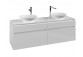 Cabinet vanity Villeroy&Boch Collaro, 510x414mm, 2 szuflady, Oak Kansas