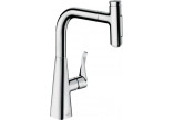 Kitchen faucet Hansgrohe Metris Select M71, 2-hole, single lever, pull-out spray, 2jet, sBox - chrome