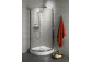 Semicircular shower cabin Radaway Premium A 1700, 90x90cm, rozsuwana, glass fabric, profil chrome