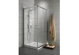 Semicircular shower cabin Radaway Premium A 1700, 90x90cm, rozsuwana, glass fabric, profil chrome