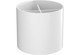 Cup łazienkowy Hansgrohe WallStoris, material sztuczne, z przegrodą, white mat