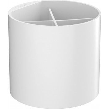 Cup łazienkowy Hansgrohe WallStoris, material sztuczne, z przegrodą, white mat