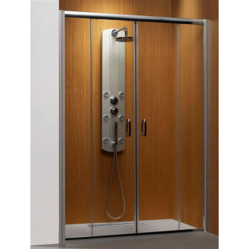 Door shower for recess installation Radaway Carena DWB 90, right, 893-905mm, glass transparent, profil chrome
