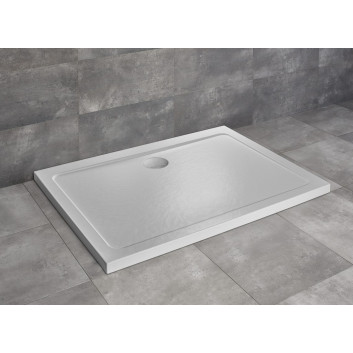 Pentagonal shower tray Radaway Doros PT E, 100x90cm, lewy, acrylic, white