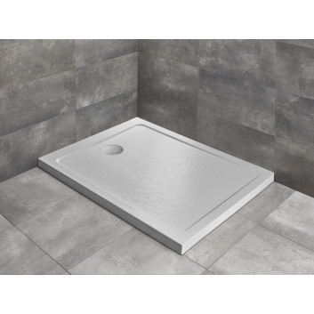 Shower tray rectangular Radaway Doros D, 130x90cm, acrylic, stone white