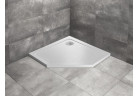 Pentagonal shower tray Radaway Doros PT, 90x90cm, acrylic, stone white