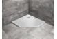 Shower tray rectangular Radaway Doros F, 140x80cm, acrylic, stone white