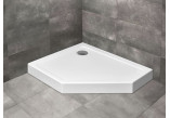 Pentagonal shower tray lewy Radaway Doros PT E 100x80cm white- sanitbuy.pl