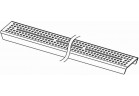 Grid prosty TECE drainline Quadratum 1500 mm brushed steel