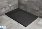 Shower tray rectangular Radaway Teos F, 120x70cm, conglomerate marble, black