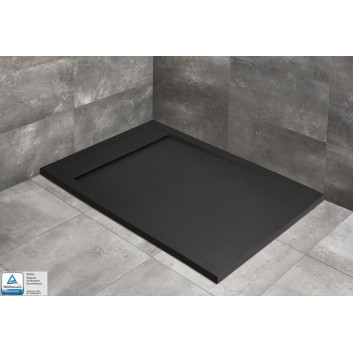 Shower tray rectangular Radaway Kyntos F, 210x90cm, conglomerate marble, cemento