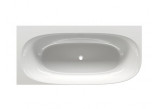 Bathtub freestanding corner Riho Corner, left, 170x82cm, acrylic, white
