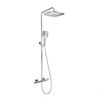 Shower column Ravak TE 093.01/150, wall mounted, mixer thermostatic, 2 wyjścia wody, chrome