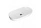 Countertop washbasin Oltens Hamnes, 60x42,5cm, oval, without overflow, powłoka SmartClean, white