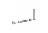 4-hole bath mixer Ravak Chromee CR 025.00, standing, spout waterfall, chrome