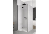Door shower for recess installation Sanswiss Solino SOLF1, left, 80cm, profil black