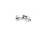 Washbasin faucet Gessi Anello, concealed, 2-hole short spout - brushed brass PVD