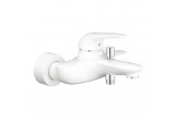 Bath tap wall mounted Grohe Eurostyle, single lever - moon white/chrome