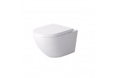 Bowl WC hanging Massi DECOS Duro, seat woolnoopadająca, white
