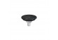 Countertop washbasin Massi Malo, round, 32cm, without overflow, black mat