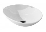 Countertop washbasin Elita Rika, 52x40cm, Ceram White, white