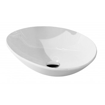 Countertop washbasin Elita Rika, 52x40cm, Ceram White, white