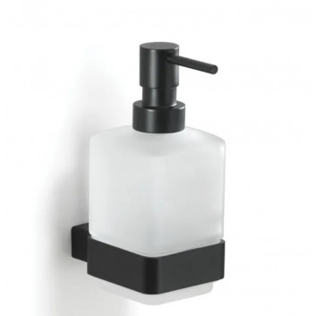 Soap dispenser w płynie Gedy Lounge, wall mounted, black