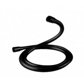 Shower hose Excellent Round Black, 120cm, black