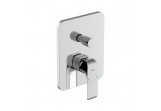 Mixer bath and shower Ravak Flat, concealed with switch, do R-box Vari, FL 065.00 